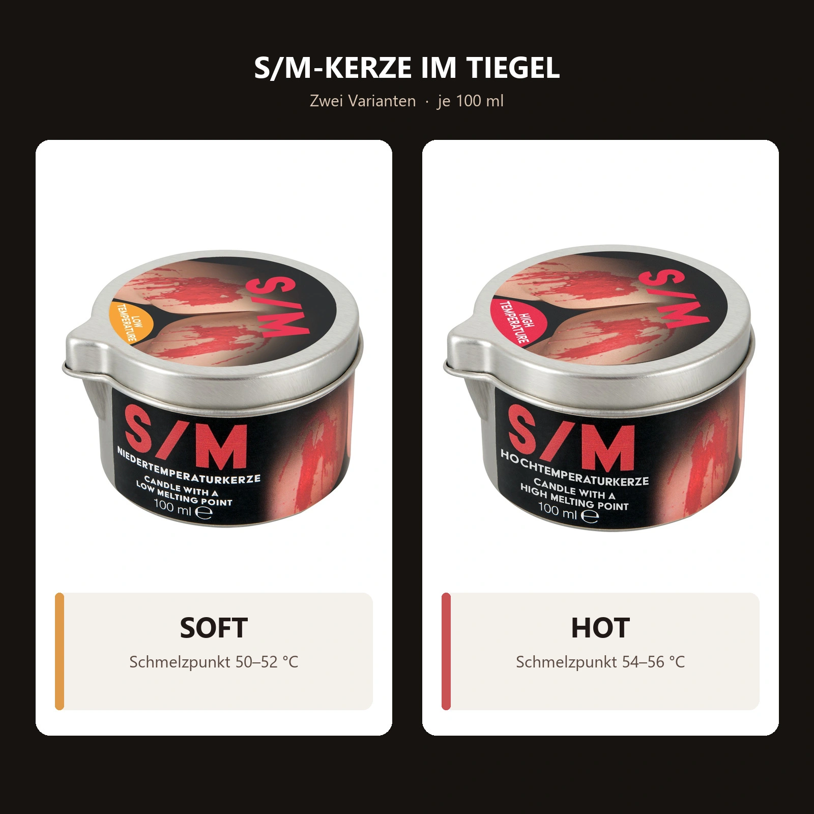 S/M-Wachsspiel-Kerze im Tiegel – Hot