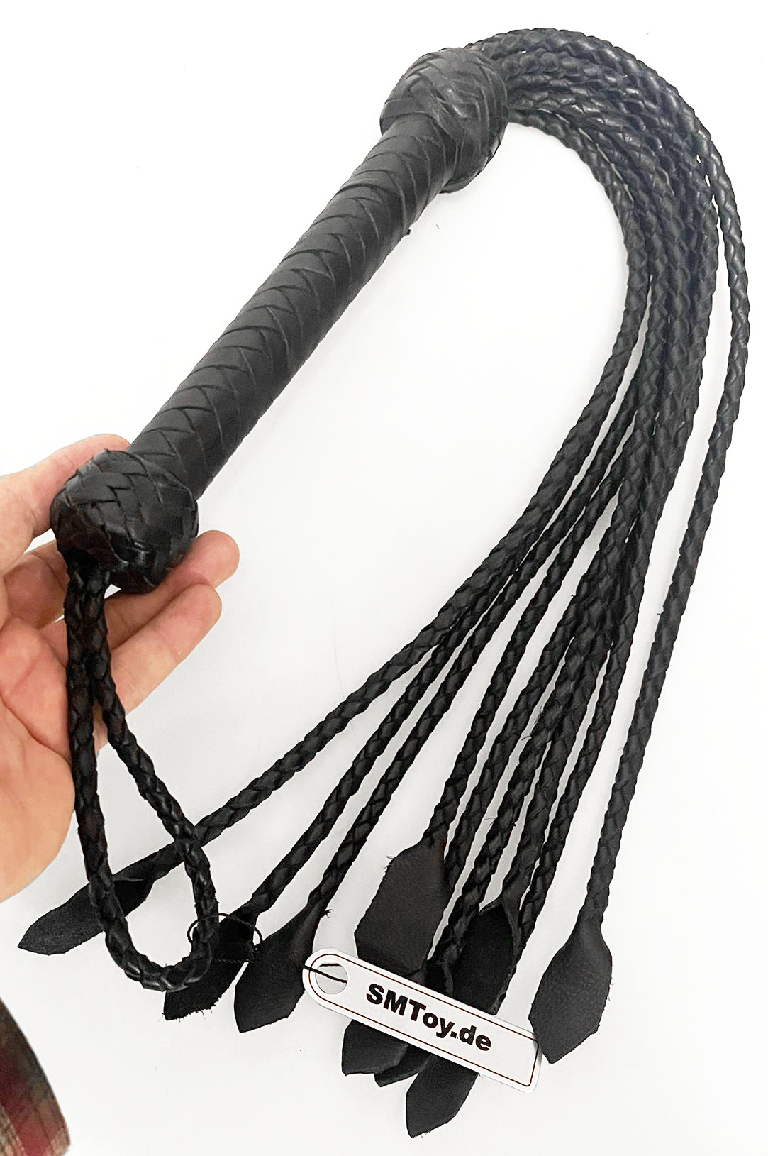 Leder Peitsche - geflochtene 9-Tail Katze