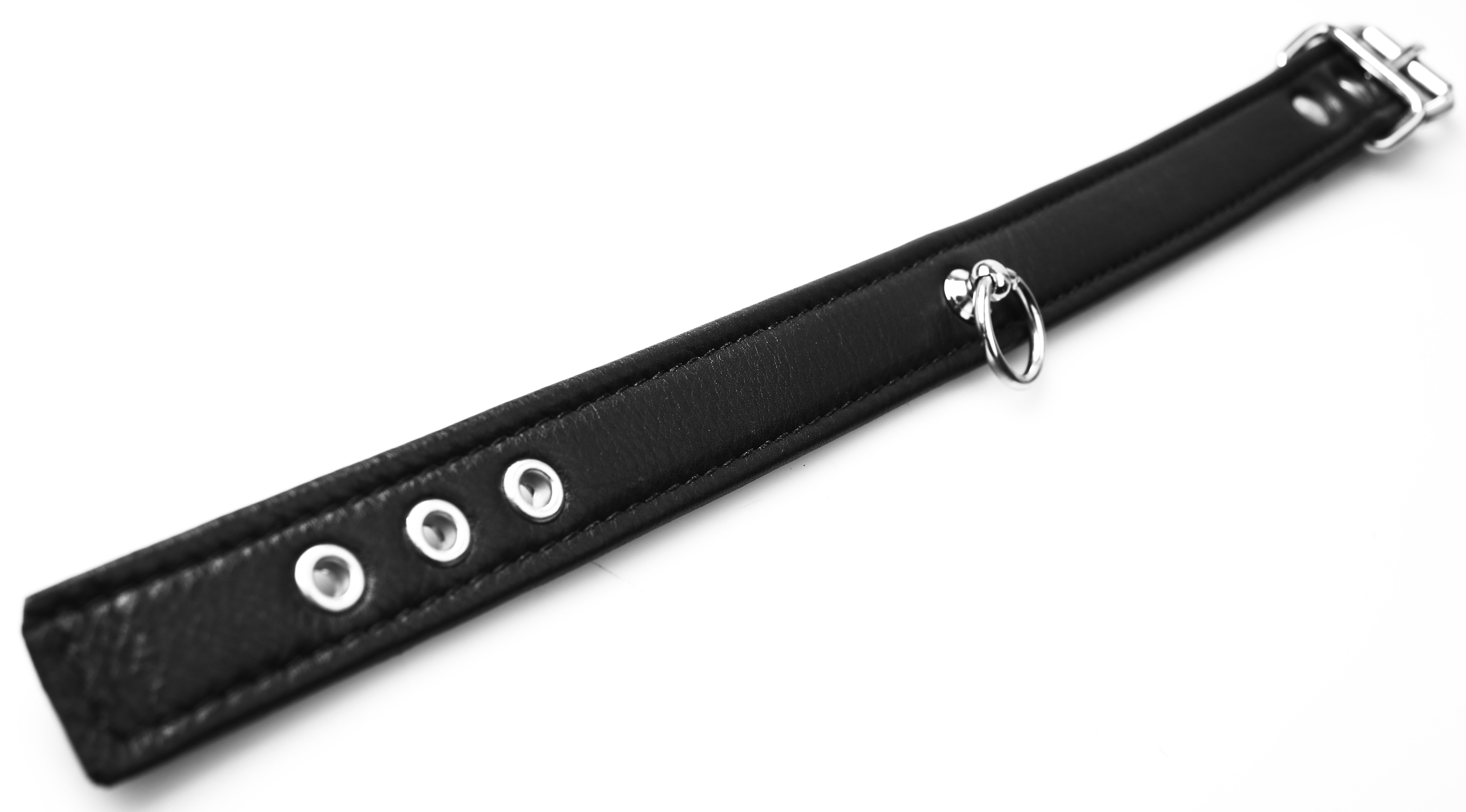 Chocker - Halsband der O in Schwarz - echt Leder