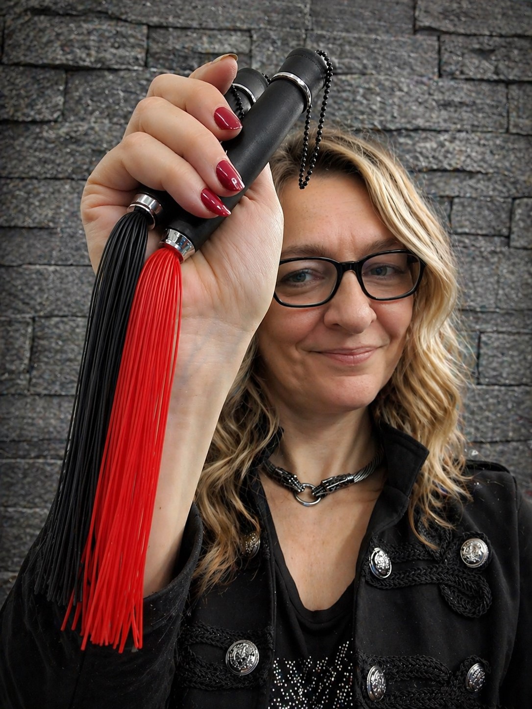 Mini-Silikonflogger in rot